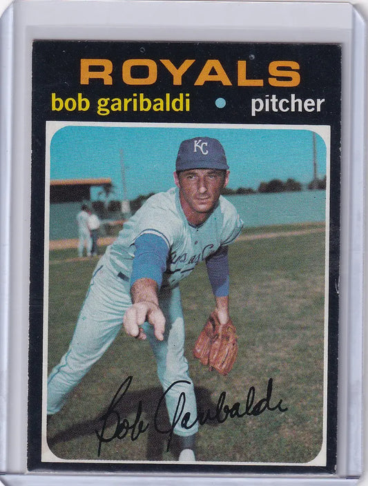 1971 Topps Baseball #701 Bob Garibaldi - Kansas City Royals - Baseball Card Single