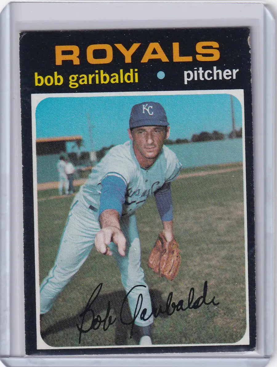 1971 Topps Baseball #701 Bob Garibaldi - Kansas City Royals