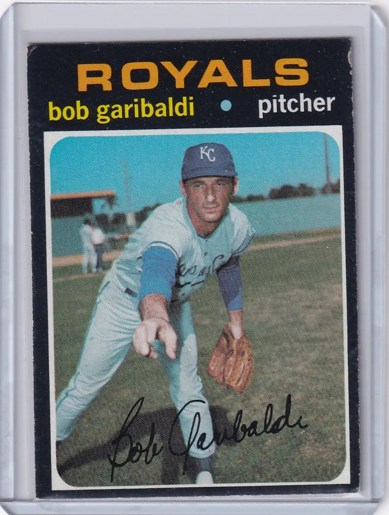 1971 Topps Baseball #701 Bob Garibaldi - Kansas City Royals