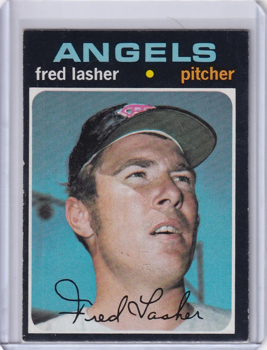 1971 Topps Baseball #707 Fred Lasher - California Angels
