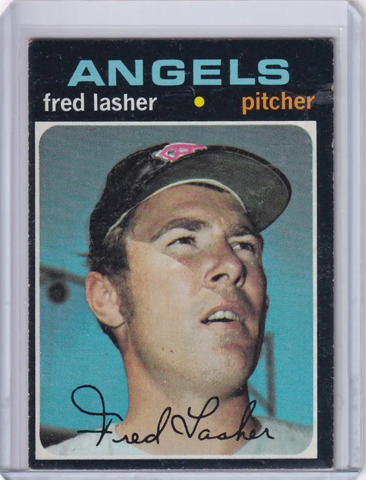 1971 Topps Baseball #707 Fred Lasher - California Angels - Baseball Card Single