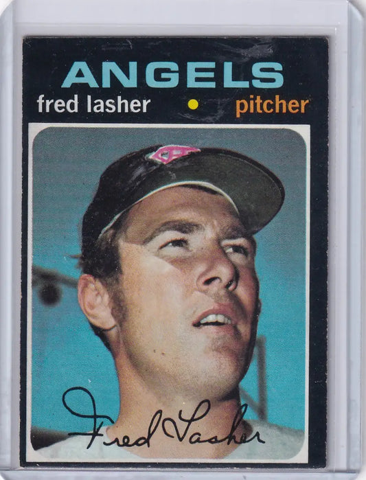 1971 Topps Baseball #707 Fred Lasher - California Angels - Baseball Card Single