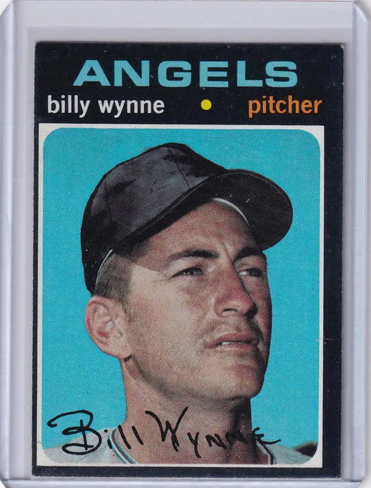 1971 Topps Baseball #718 Billy Wynne - California Angels - Baseball Card Single