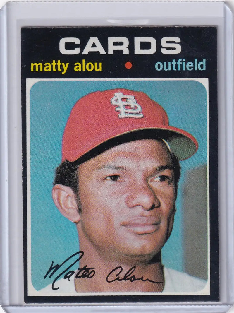1971 Topps Baseball #720 Matty Alou - St. Louis Cardinals - Baseball Card Single