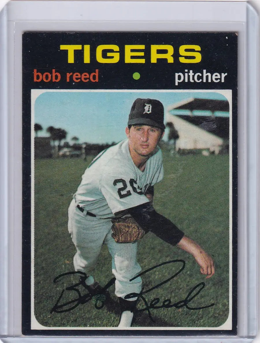 1971 Topps Baseball #732 Bob Reed - Detroit Tigers - Baseball Card Single