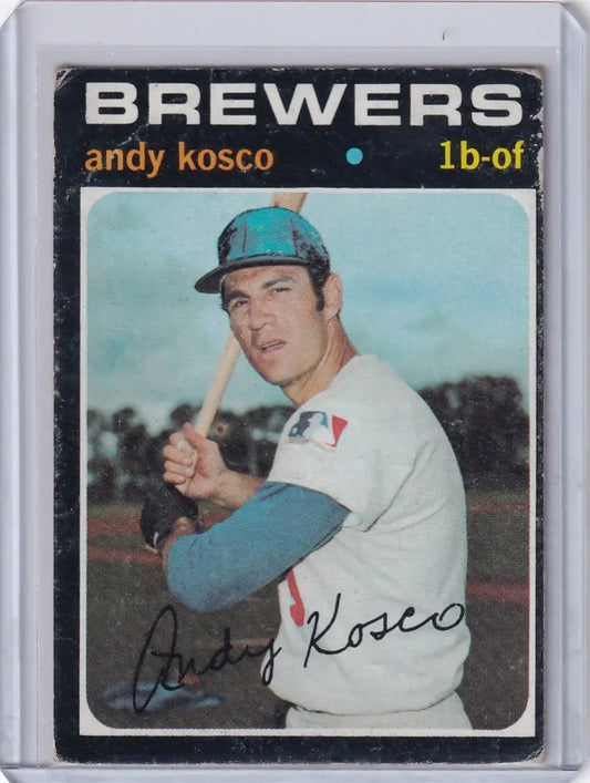 1971 Topps Baseball #746 Andy Kosco - Milwaukee Brewers - Baseball Card Single