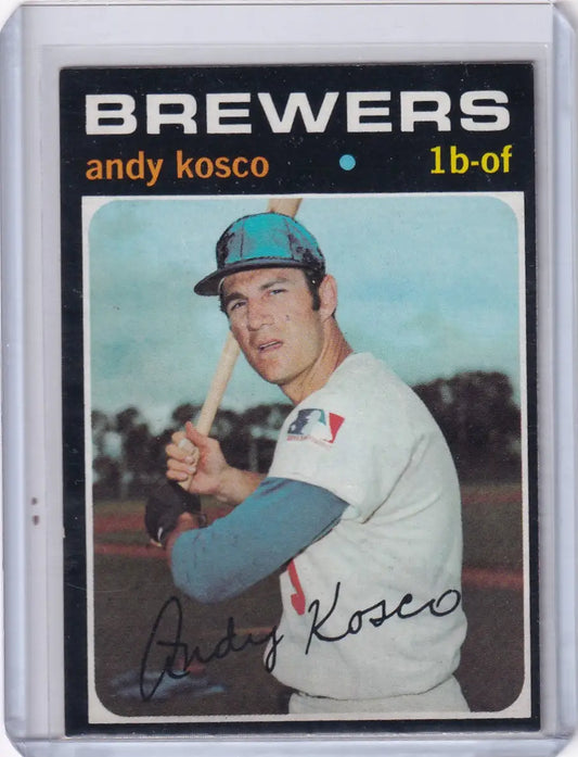 1971 Topps Baseball #746 Andy Kosco - Milwaukee Brewers - Baseball Card Single
