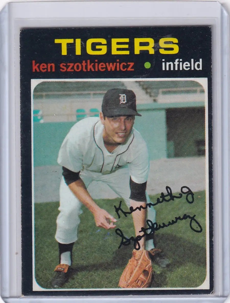 1971 Topps Baseball #749 Ken Szotkiewicz - Detroit Tigers RC - Baseball Card Single