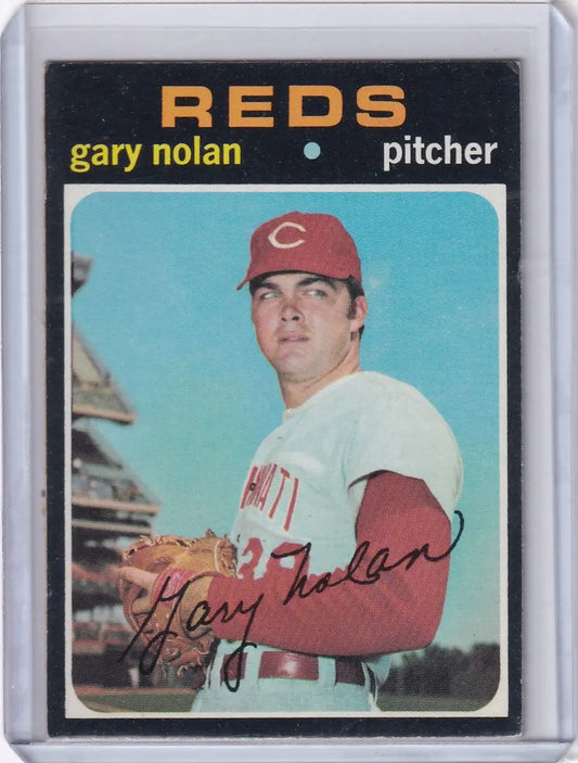 1971 Topps Baseball #75 Gary Nolan - Cincinnati Reds - Baseball Card Single