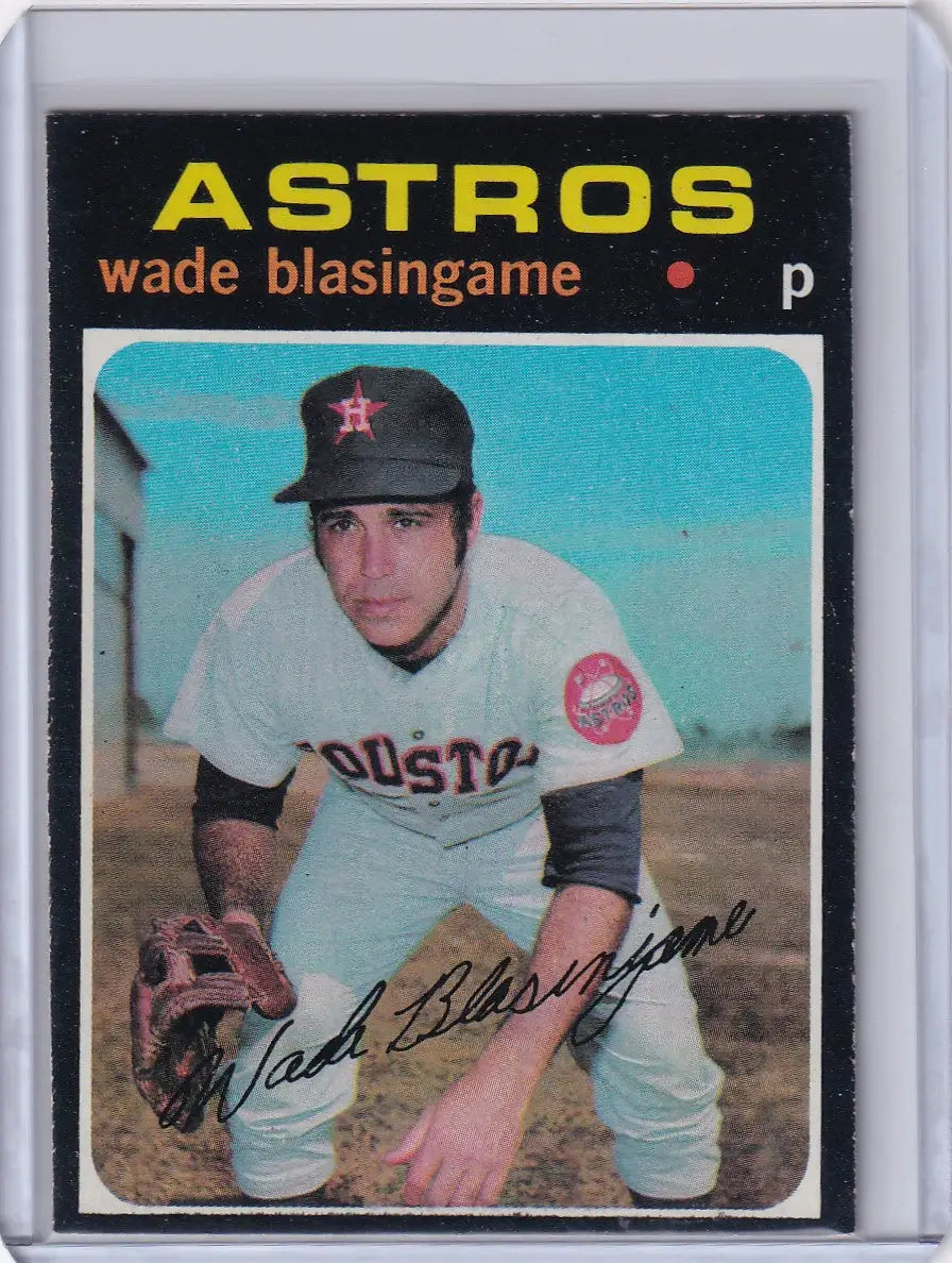 1971 Topps Baseball #79 Wade Blasingame - Houston Astros - Baseball Card Single