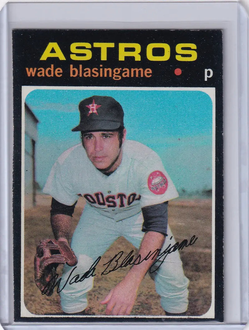 1971 Topps Baseball #79 Wade Blasingame - Houston Astros - Baseball Card Single