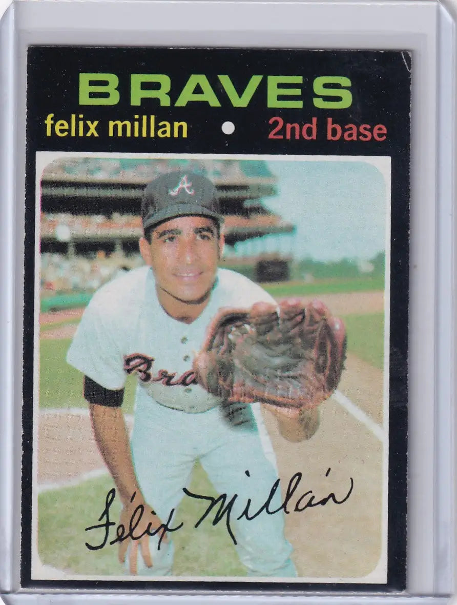 1971 Topps Baseball #81 Felix Millan - Atlanta Braves