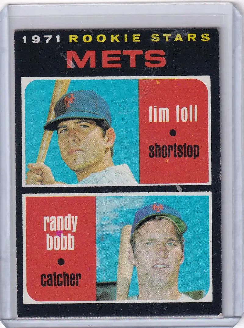 1971 Topps Baseball #83 Mets Rookies - Tim Foli / Randy Bobb RC