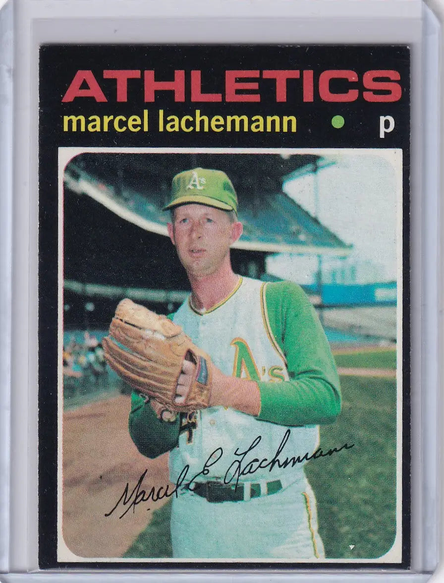 1971 Topps Baseball #84 Marcel Lachemann - Oakland Athletics RC