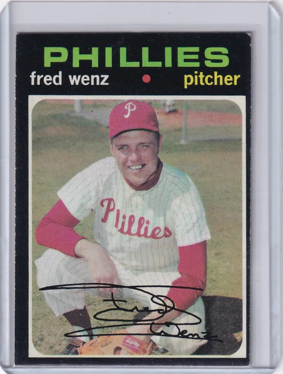 1971 Topps Baseball #92 Fred Wenz - Philadelphia Phillies