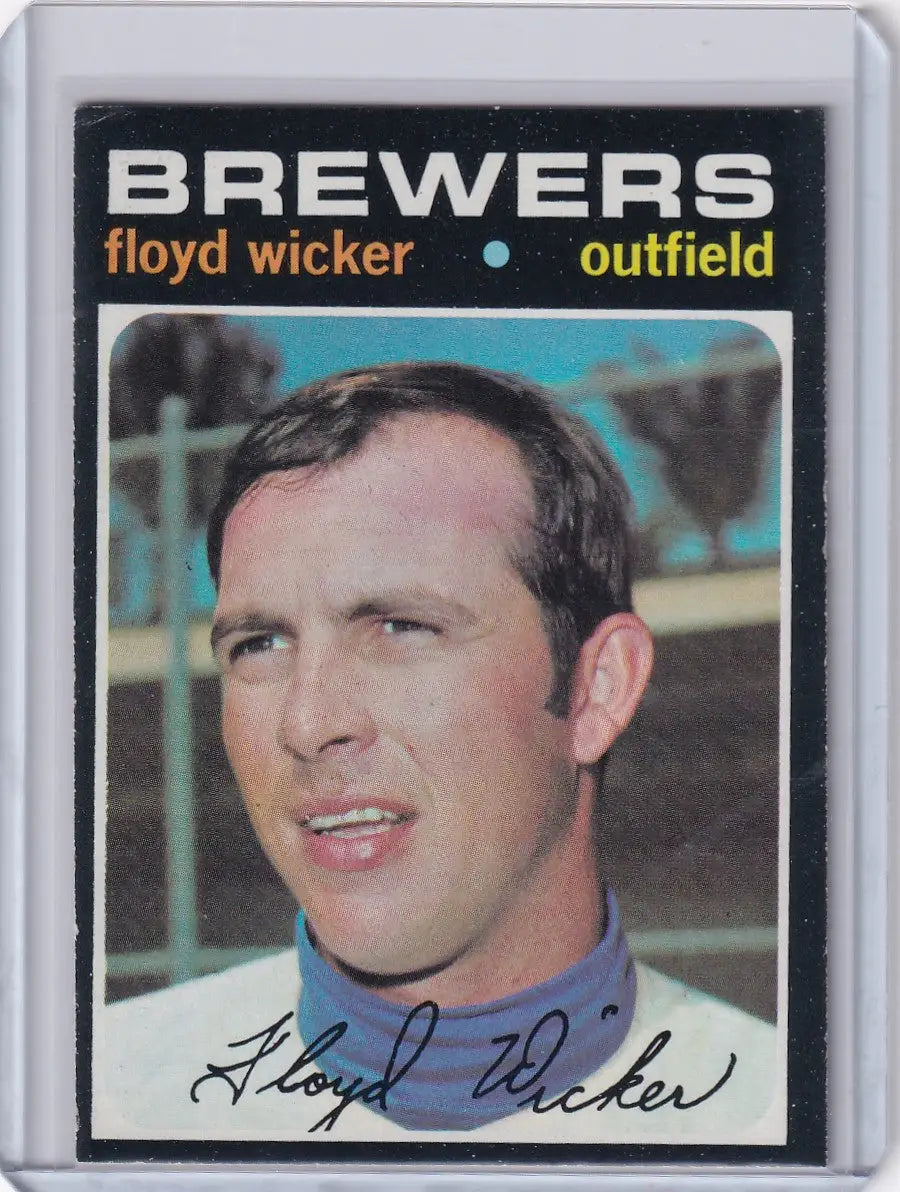 1971 Topps Baseball #97 Floyd Wicker - Milwaukee Brewers