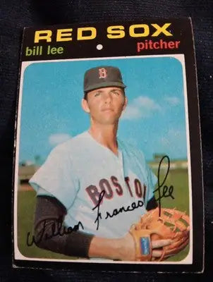 1971 Topps - Bill Lee #58. Boston Red Sox. VG+ - Baseball Card Single