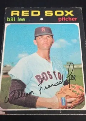 1971 Topps - Bill Lee #58. Boston Red Sox. VG - VG+ - Baseball Card Single