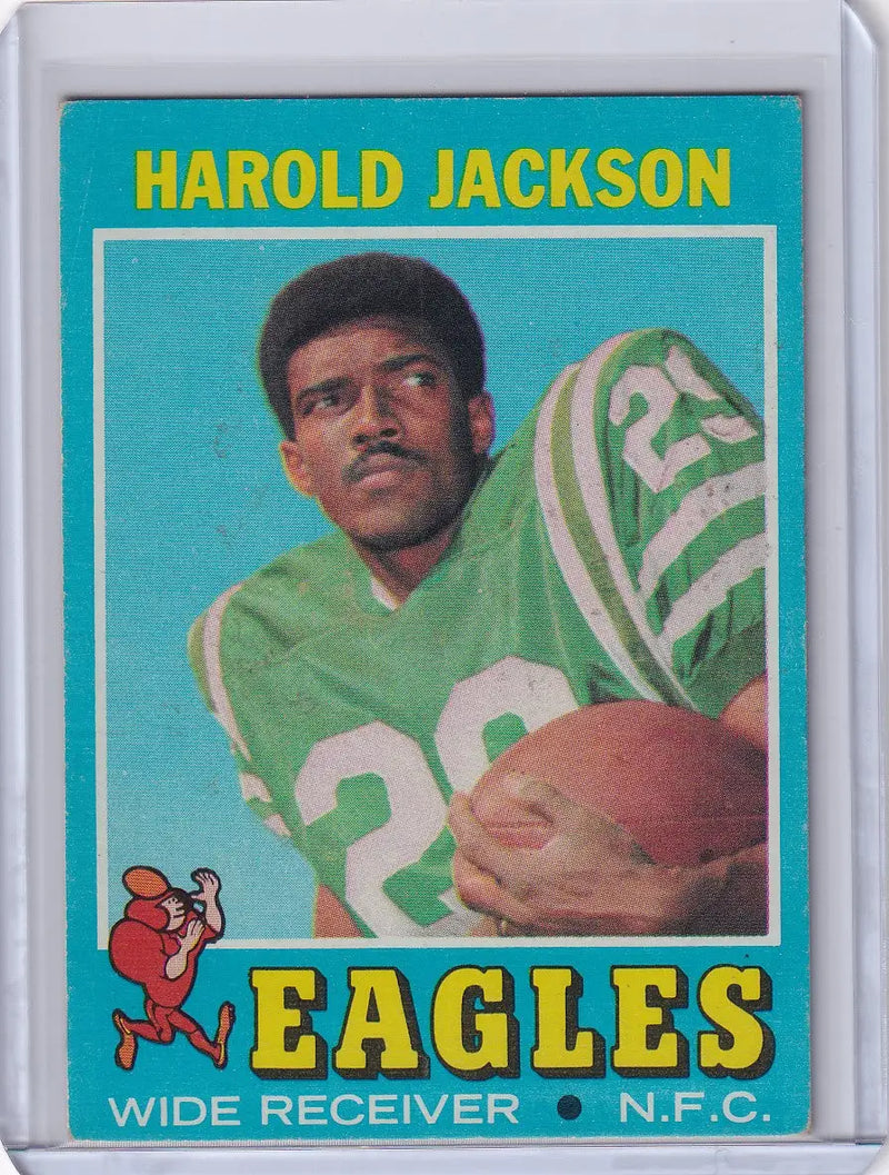 Vintage Topps Football card of Harold Jackson, Philadelphia Eagles wide receiver