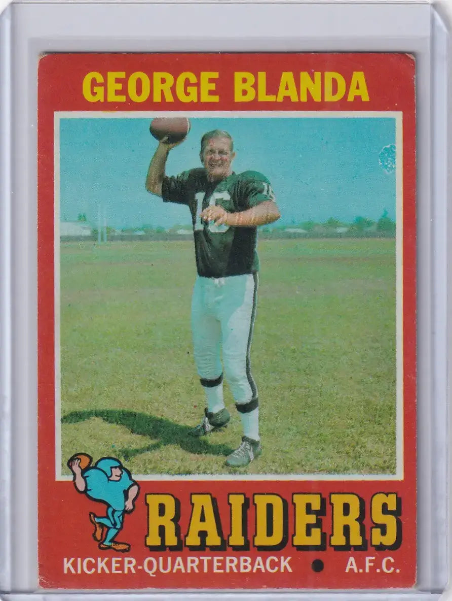 1971 Topps Football #39 George Blanda - Oakland Raiders