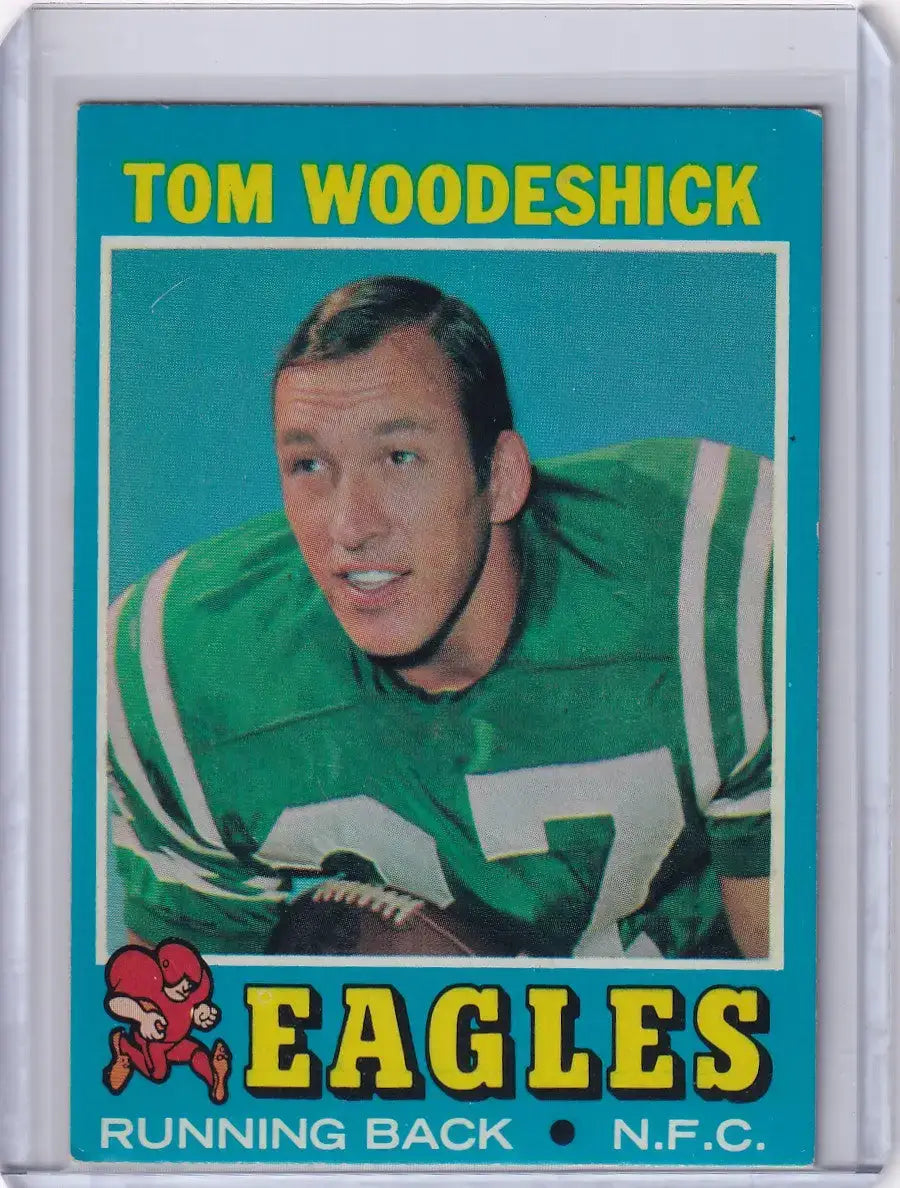 1971 Topps Football #40 Tom Woodeshick - Philadelphia Eagles