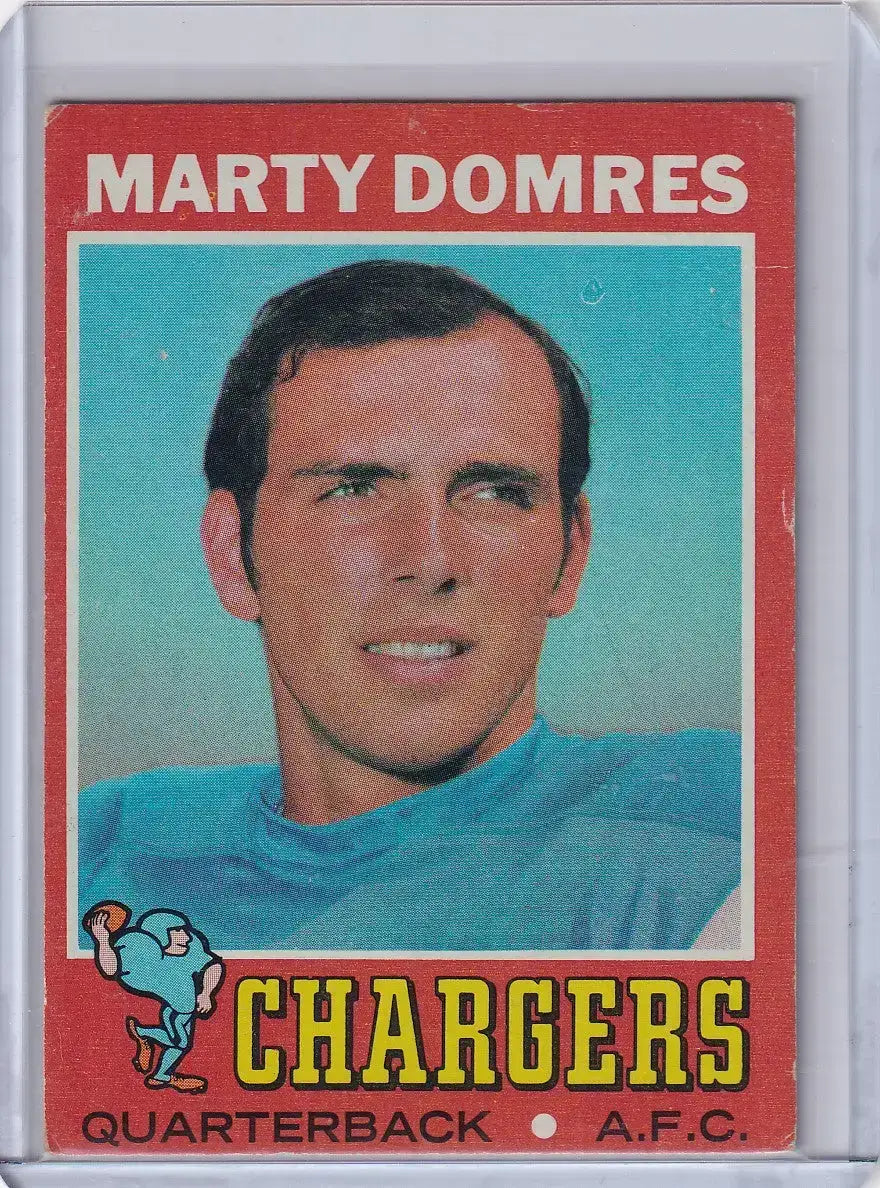 1971 Topps Football #66 Marty Domres - San Diego Chargers RC