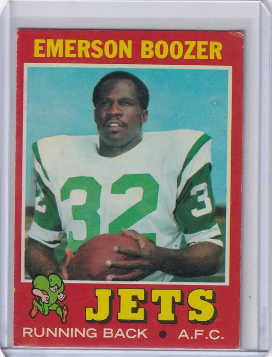 1971 Topps Football #73 Emerson Boozer - New York Jets - Football Card Single