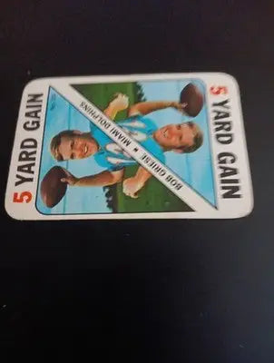 1971 Topps Game Cards - Bob Griese #29. NFL. Dolphins. EX - EX+ - Football Card Single