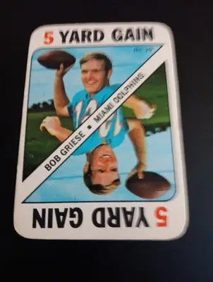 1971 Topps Game Cards - Bob Griese #29. NFL. Dolphins. EX - EX+ - Football Card Single