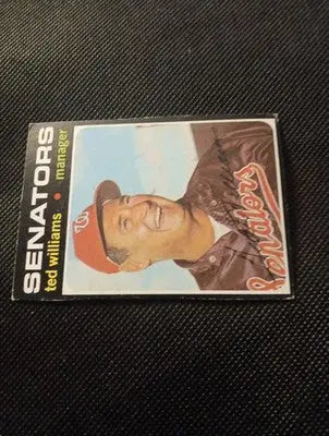 1971 Topps - Ted Williams #380. Mgr. Wash. Senators. VG+ - EX - Baseball Card Single