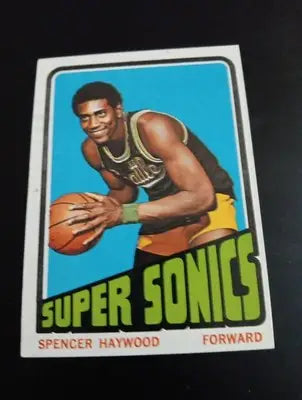 1972-73 Topps - Spencer Haywood #10. Seattle Supersonics. NRMT+ - Basketball Card Single
