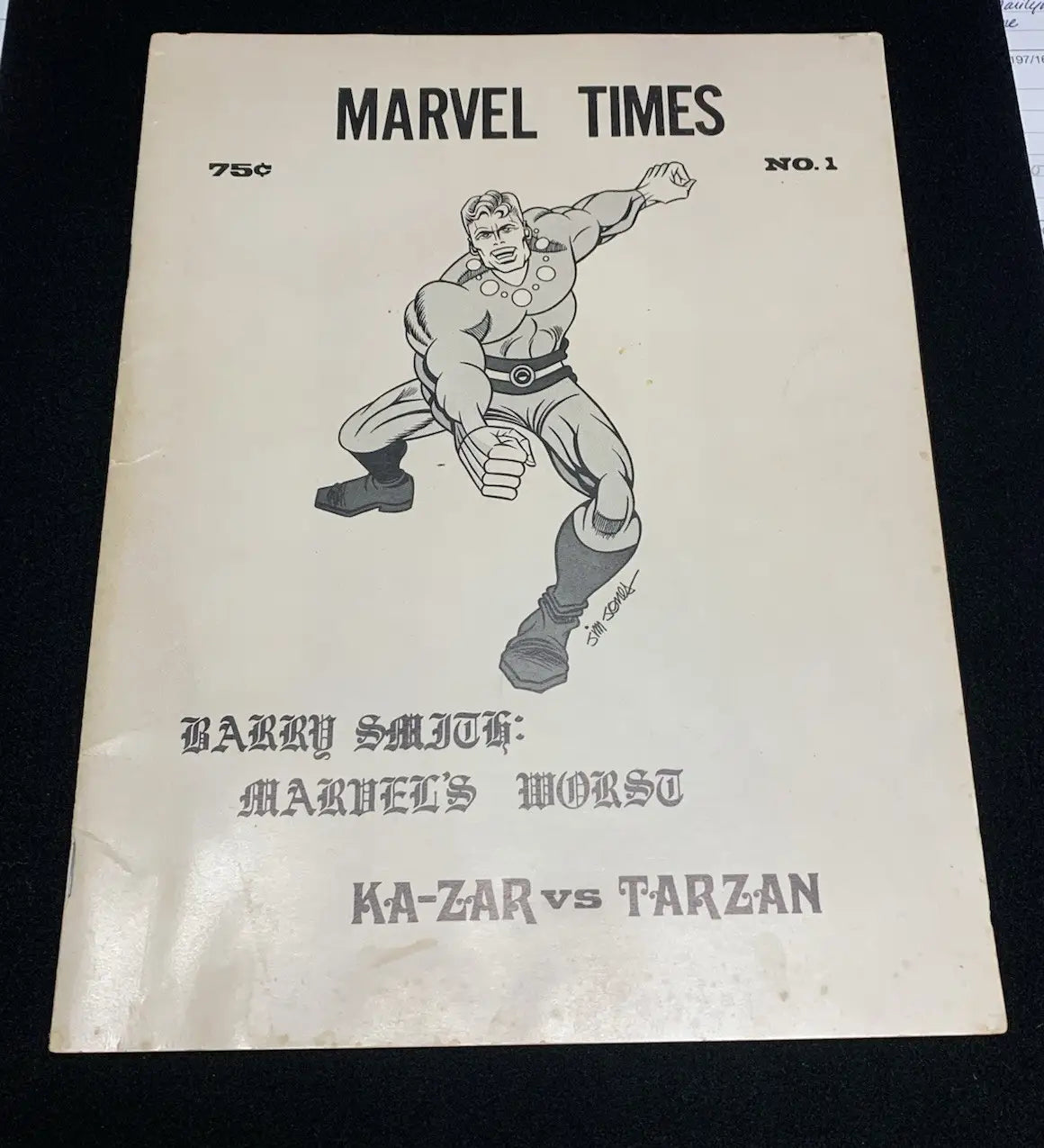 1972 Marvel Times #1 FANZINE Ghost Rider Spotlight #5 Cover Preview Conan