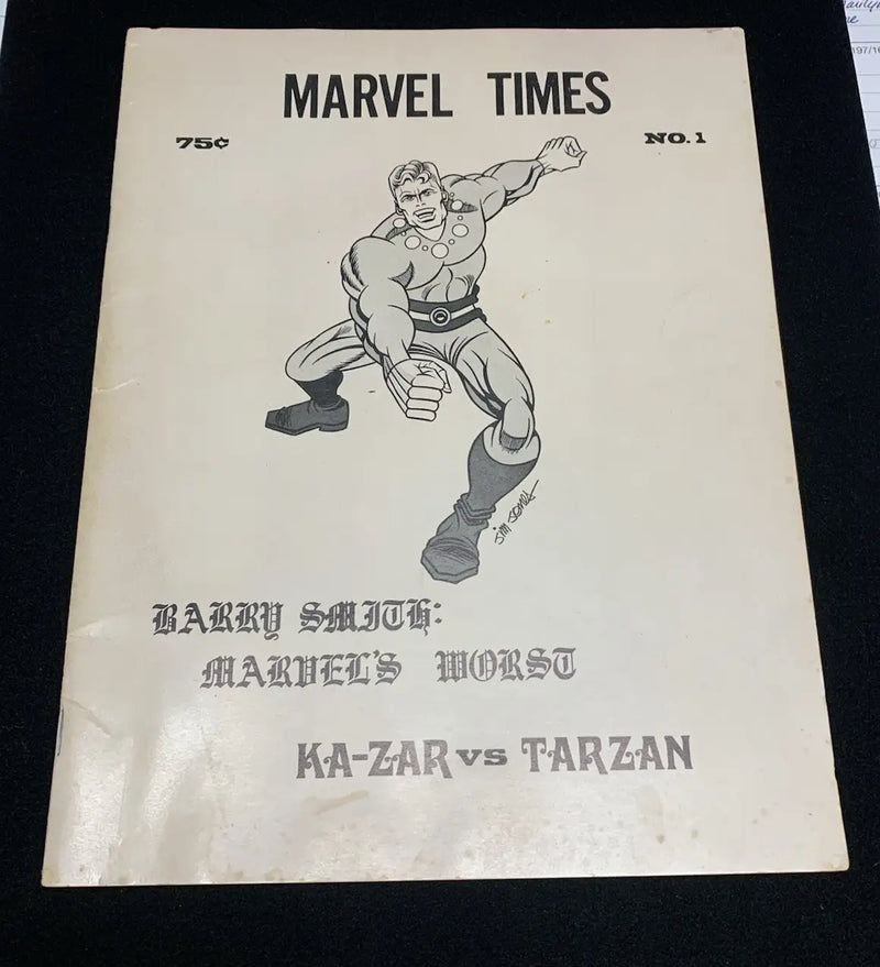 1972 Marvel Times #1 FANZINE Ghost Rider Spotlight #5 Cover Preview Conan