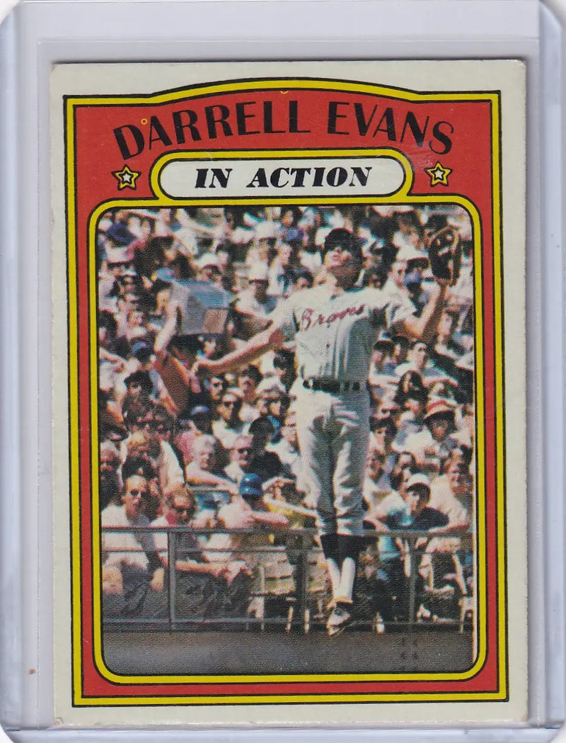 1972 Topps Baseball #172 Darrell Evans IA - Atlanta Braves