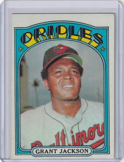 1972 Topps Baseball #212 Grant Jackson Baltimore Orioles vintage card image