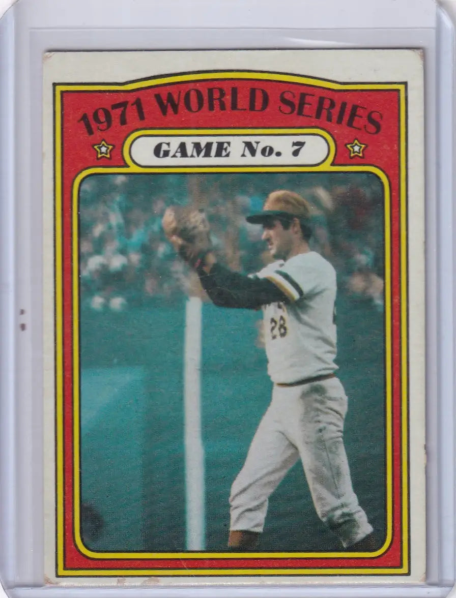 1972 Topps Baseball #229 1971 World Series Game No. 7 WS - Pittsburgh Pirates