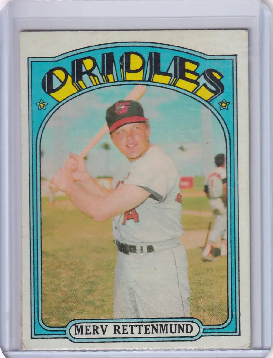 1972 Topps Baseball #235 Merv Rettenmund - Baltimore Orioles