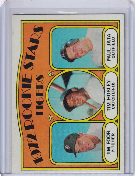 1972 Topps Baseball #257 Tigers 1972 Rookie Stars Foor / Hosley / Jata - Baseball Card Single