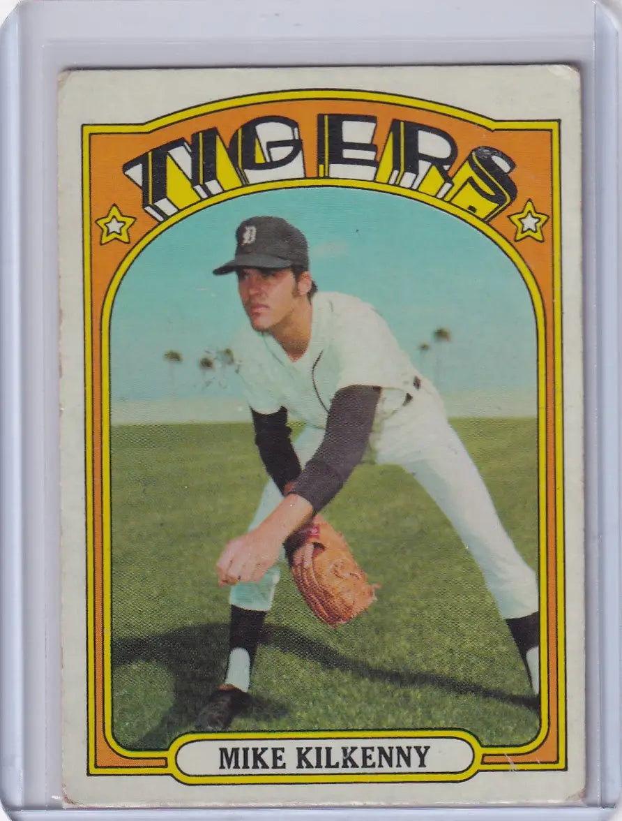 Mike Kilkenny 1972 Topps Baseball card featuring Detroit Tigers player
