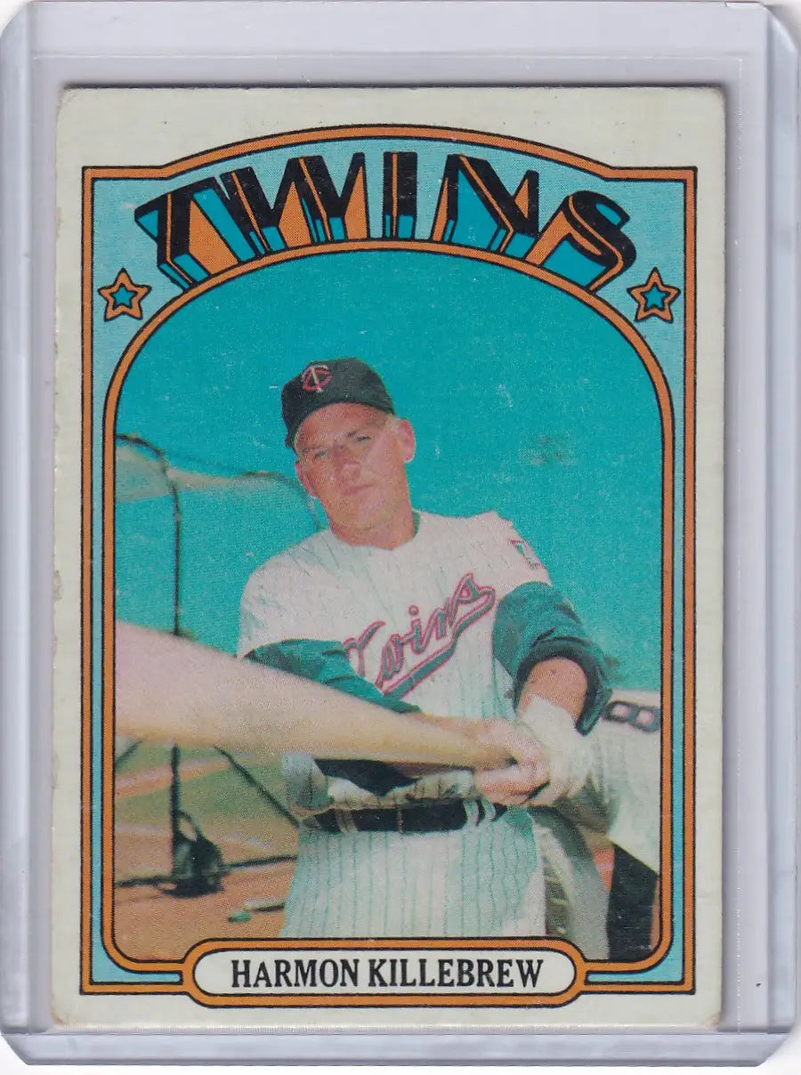 Vintage 1972 Topps Baseball card of Harmon Killebrew from Minnesota Twins