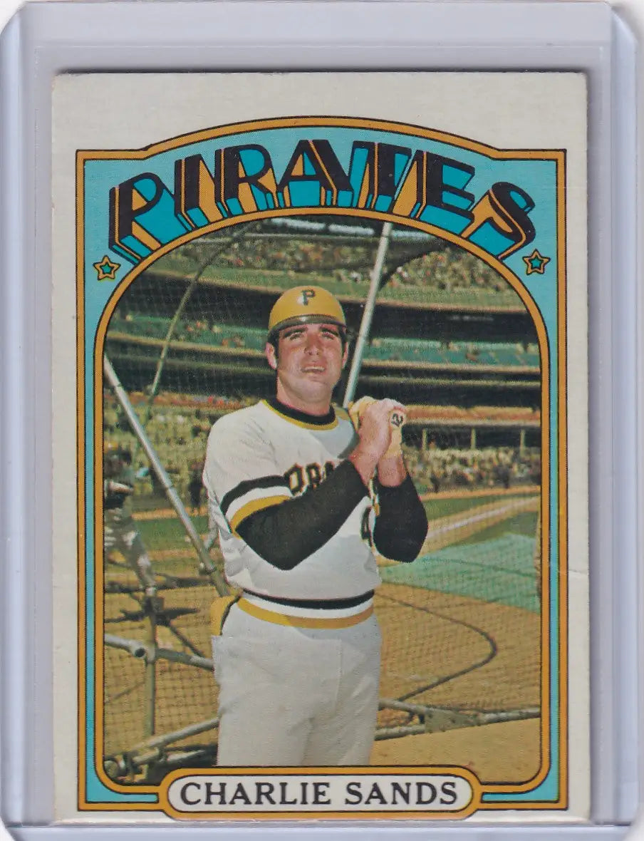 1972 Topps Baseball #538 Charlie Sands RC from the Pittsburgh Pirates collection