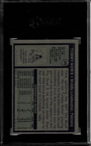 Tommy Nobis 1972 Topps Football card Atlanta Falcons SGC 6 EX-NMT trading cards