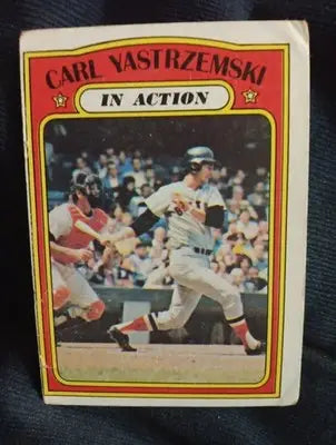 1972 Topps - In Action Carl Yastrzemski #38. Boston Red Sox. VG-EX