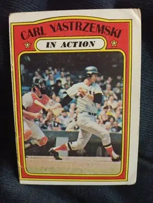 1972 Topps - In Action Carl Yastrzemski #38. Boston Red Sox. VG-EX