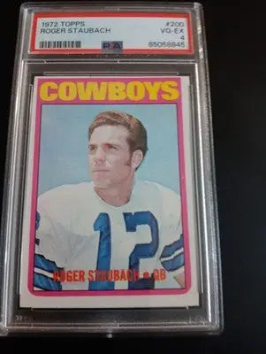 1972 Topps - Roger Staubach #200 (RC) - PSA 4 - HOF - Great Eye Appeal. VG-EX
