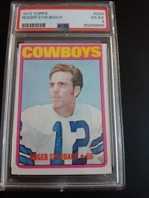 1972 Topps - Roger Staubach #200 (RC) - PSA 4 - HOF - Great Eye Appeal. VG-EX