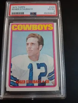 1972 Topps - Roger Staubach #200 (RC) - PSA 4 - HOF - Great Eye Appeal. VG-EX
