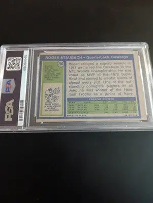 1972 Topps - Roger Staubach #200 (RC) - PSA 4 - HOF - Great Eye Appeal. VG-EX