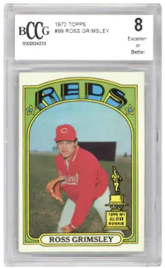 1972 Topps Ross Grimsley #99 Topps 1971 All-Star Rookie Baseball BCCG 8
