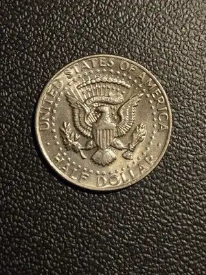 1972 USA 50 Cent Coin - Copper-Nickel Very Good Condition no Mint Mark